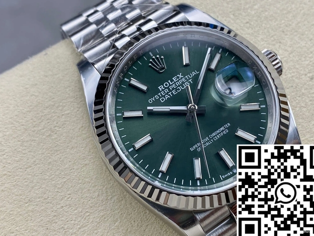 Rolex Dial M126234-0051 Factory Clean Green 36MM Datejust 0227